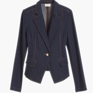 Chicos Denim Blazer - Navy